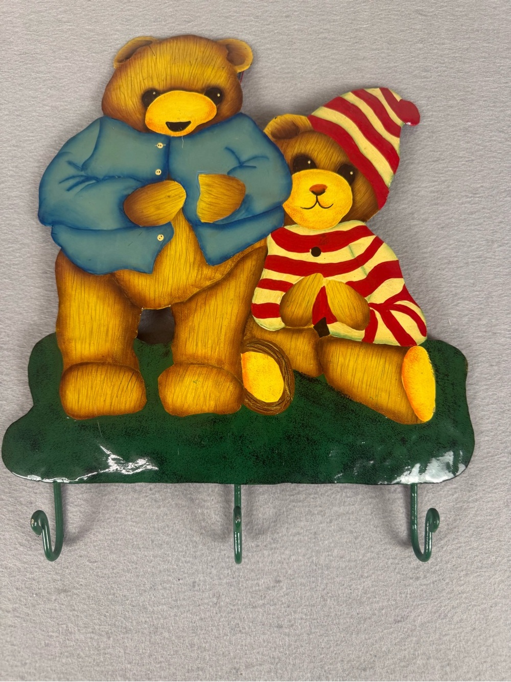 Painted Metal Kids Coat/Hat Rack